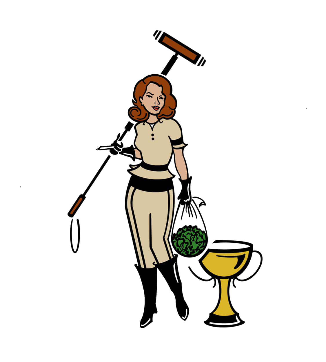 Miss Lungs Polo (Blk)